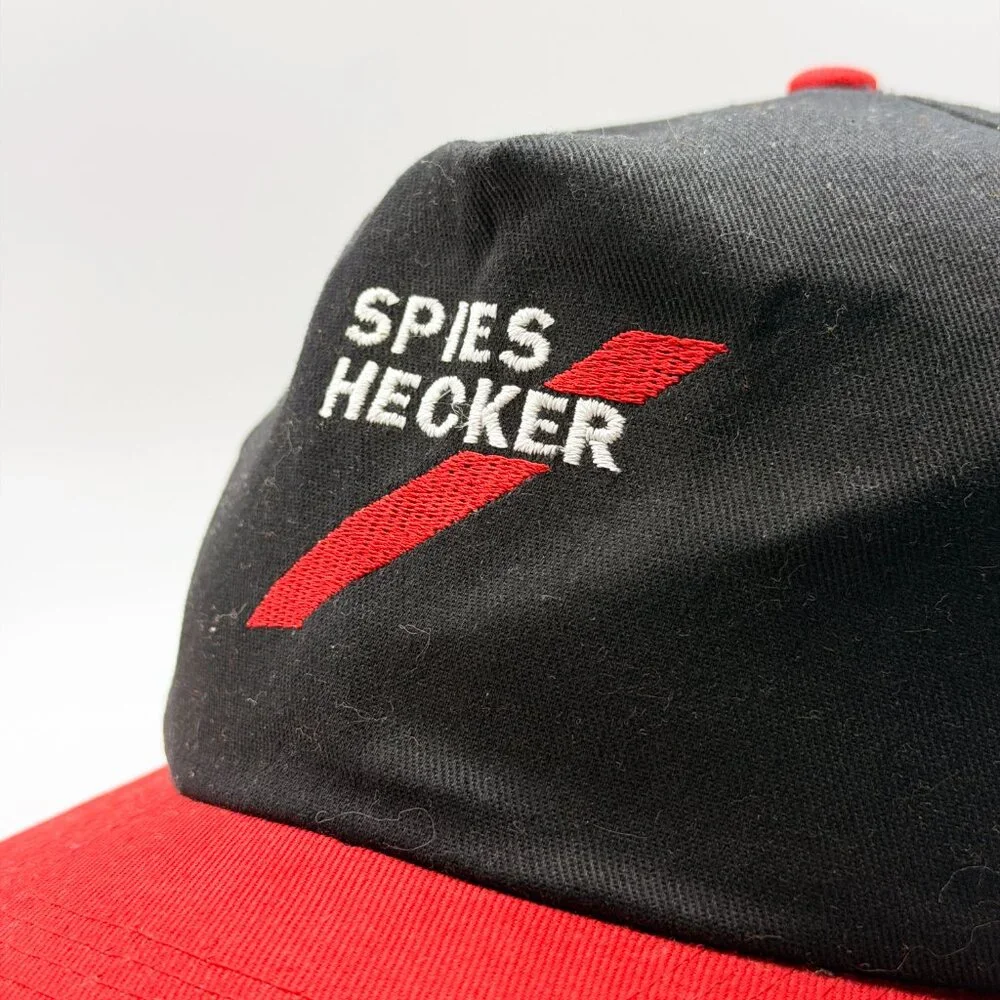 Spies Hecker Automotive Snapback Hat - Black/Red - VINTAGE 90s